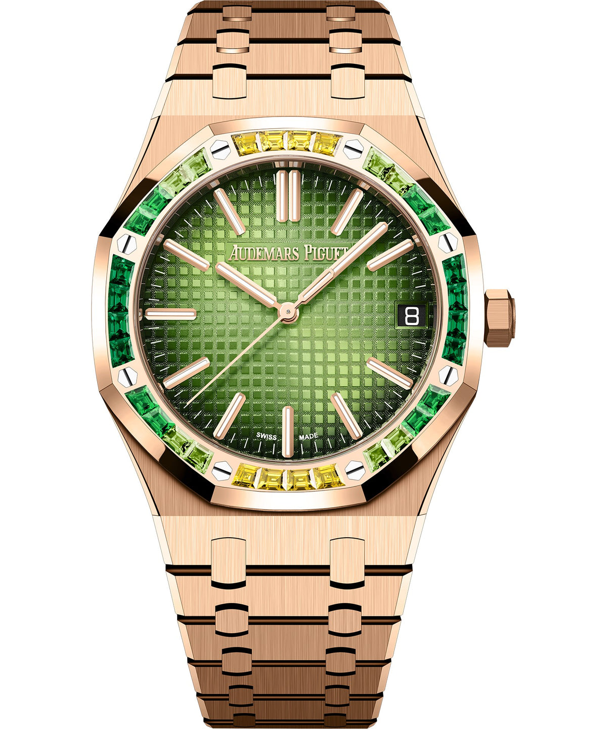 Audemars Piguet Royal Oak Selfwinding 41mm - Pink Gold - Green Dial Ref. # 15510OR.YY.1320OR.01