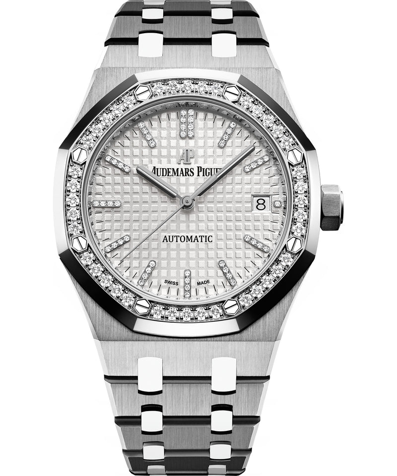 Audemars Piguet Royal Oak Selfwinding 37mm - Titanium - White Diamond Dial Ref. # 15453IP.ZZ.1256IP.01