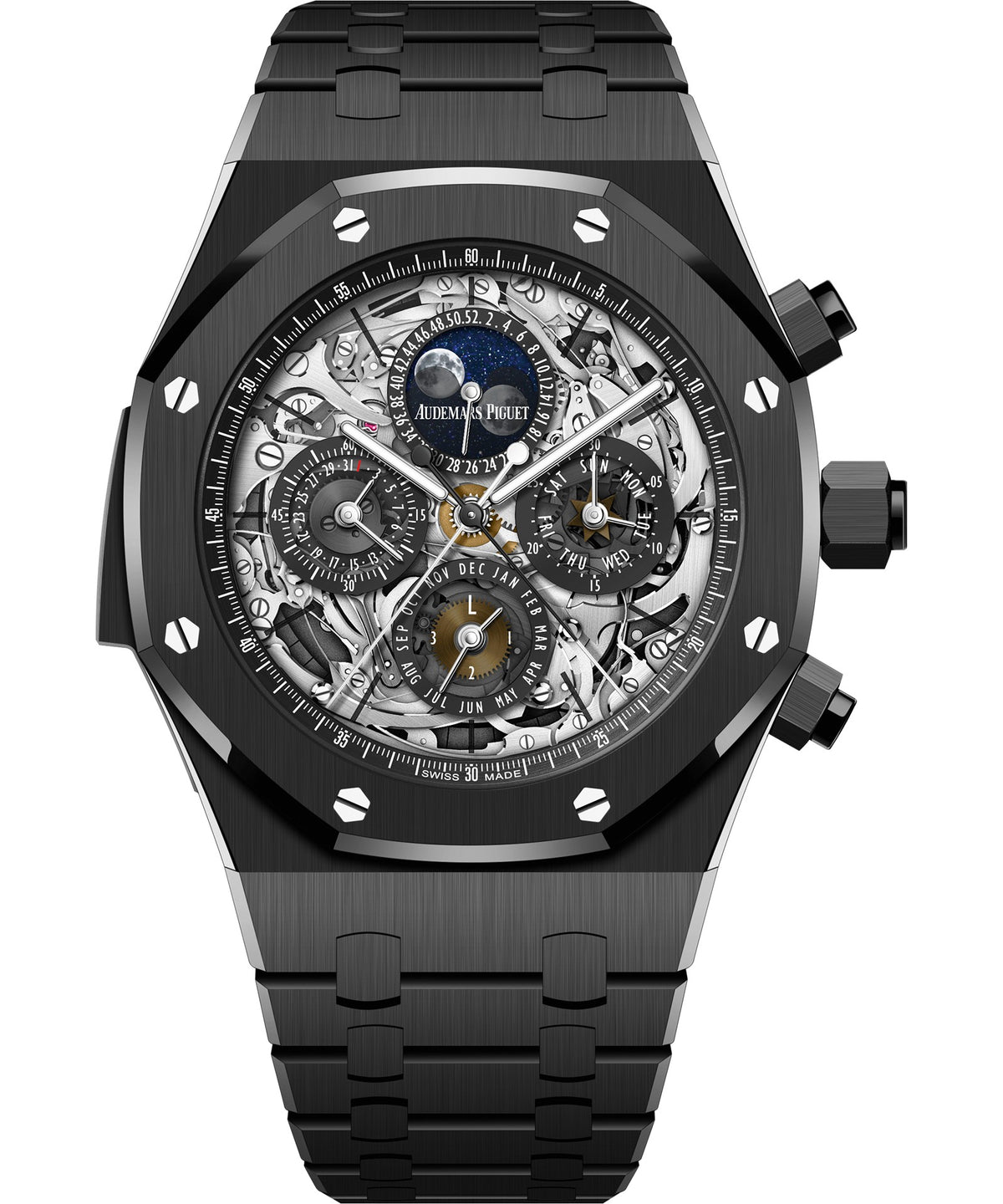 Audemars Piguet Royal Oak Perpetual Calendar Minute Repeater 44mm - Ceramic - Black Dial Ref. # 26605CE.OO.1248CE.01