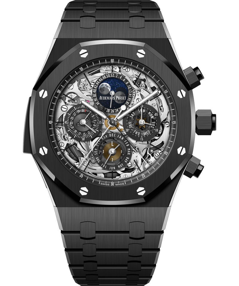 Audemars Piguet Royal Oak Perpetual Calendar Minute Repeater 44mm - Ceramic - Black Dial Ref. # 26605CE.OO.1248CE.01