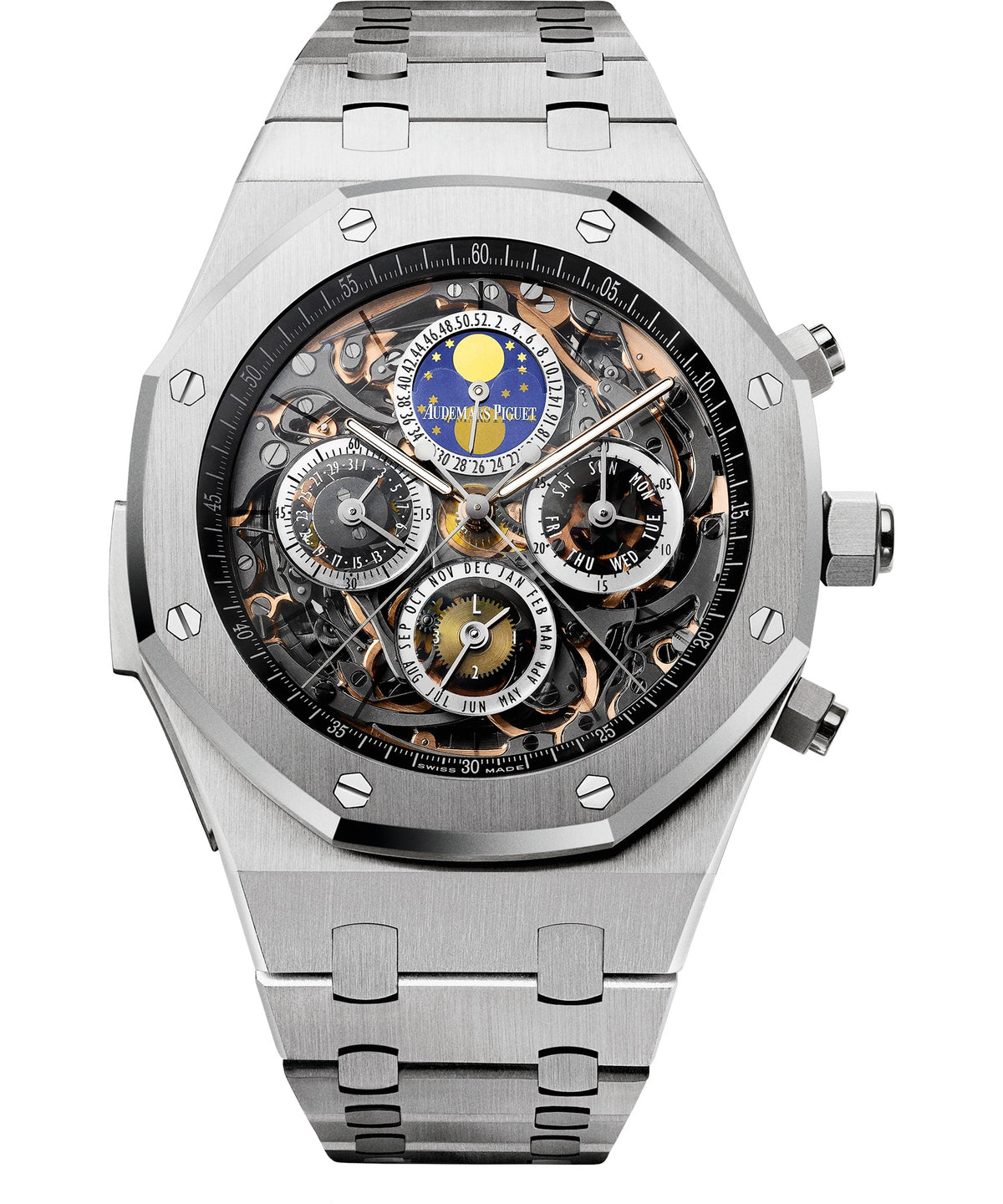 Audemars Piguet Royal Oak Perpetual Calendar Minute Repeater 44mm - Steel - Black Dial Ref. # 26341ST.OO.1105ST.01