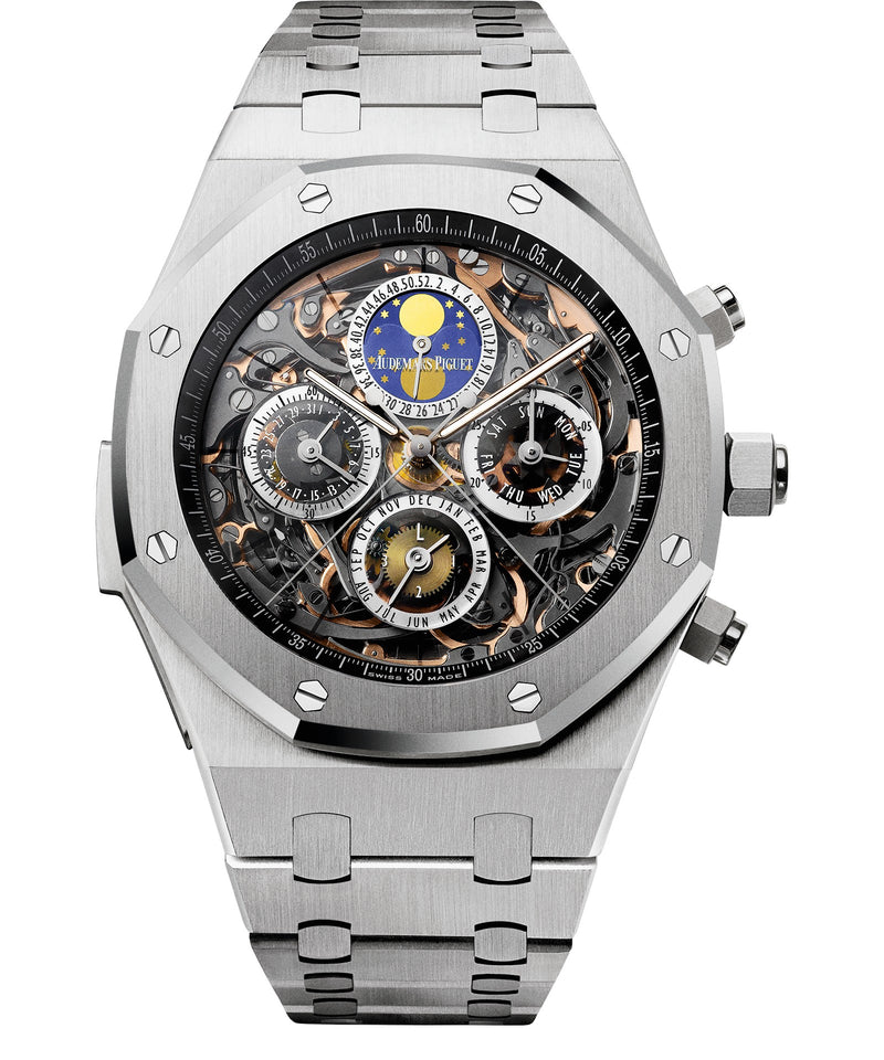 Audemars Piguet Royal Oak Perpetual Calendar Minute Repeater 44mm - Steel - Black Dial Ref. # 26341ST.OO.1105ST.01