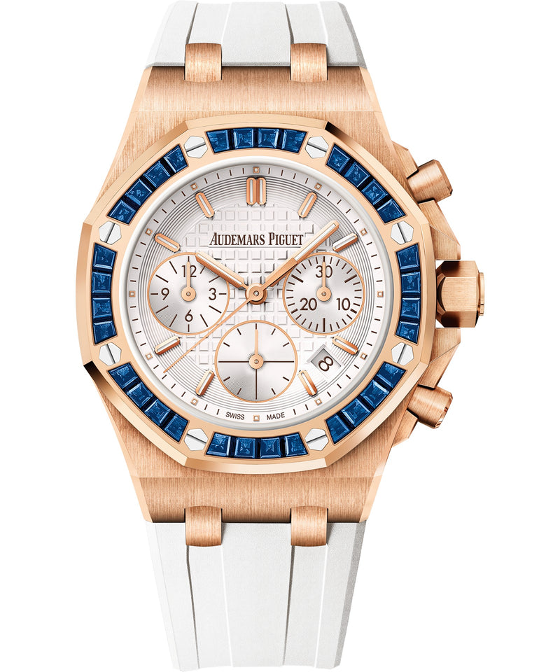 Audemars Piguet Royal Oak Offshore Chronograph 37mm - Pink Gold - Silver Dial Ref. # 26236OR.SS.D010CA.01