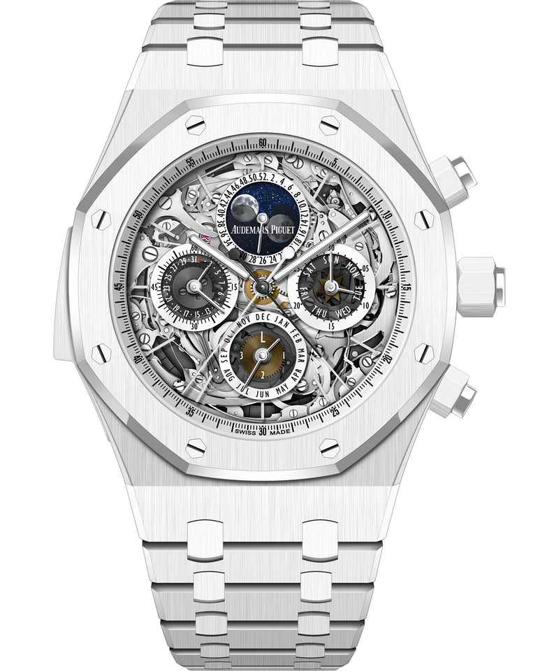 Audemars Piguet Royal Oak Perpetual Calendar Minute Repeater 44mm - Ceramic - White Dial Ref. # 26605CB.OO.1248CB.01