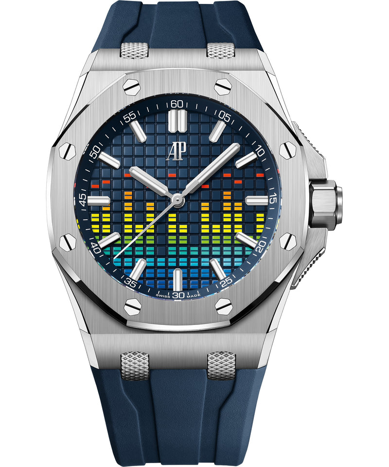 Audemars Piguet Royal Oak Offshore Selfwinding 43mm - Titanium - Blue Dial Ref. # 15600TI.OO.A343CA.01