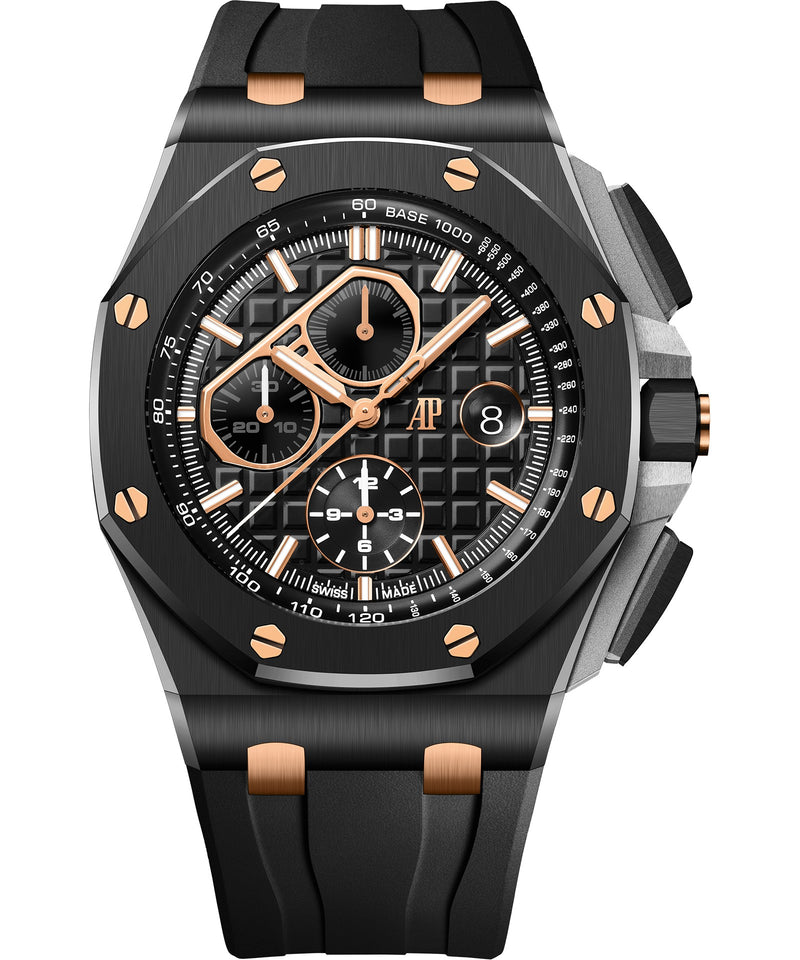 Audemars Piguet Royal Oak Offshore Chronograph 44mm - Ceramic - Pink Gold Dial Ref. # 26405CE.OO.A002CA.99.99
